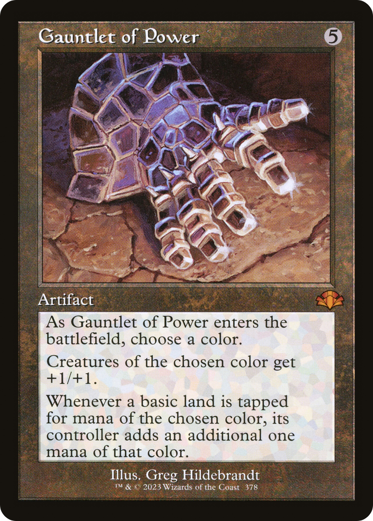 Gauntlet of Power (Retro) [Dominaria Remastered] | Boutique FDB TCG