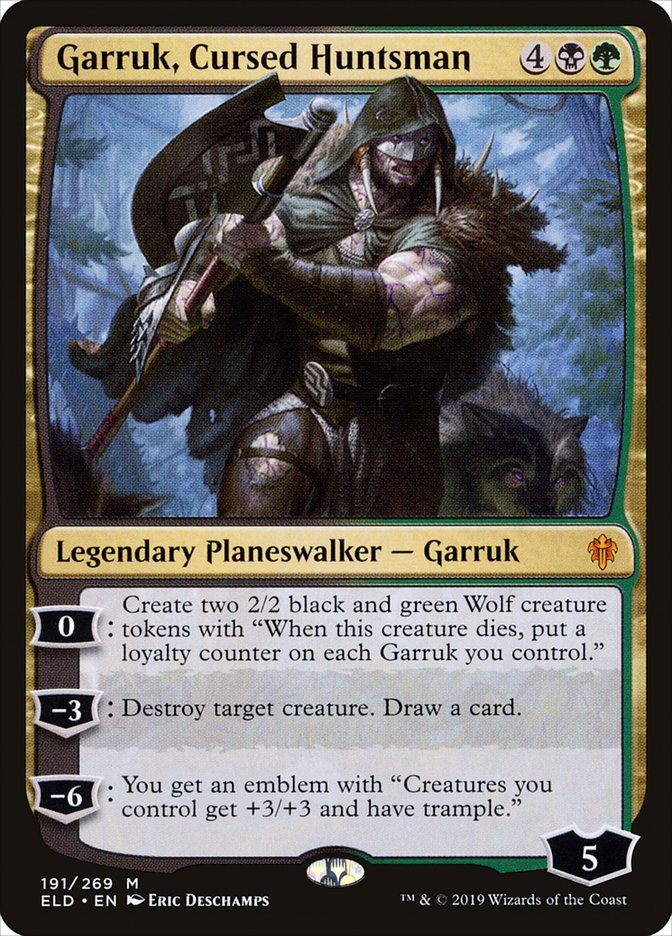 Garruk, Cursed Huntsman [Throne of Eldraine] | Boutique FDB TCG