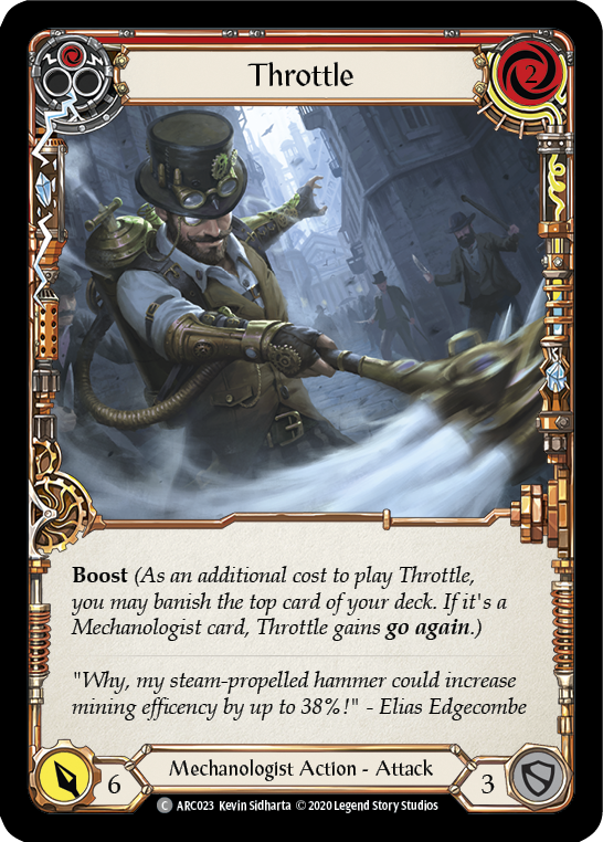 Throttle (Red) [U-ARC023] (Arcane Rising Unlimited)  Unlimited Normal | Boutique FDB TCG