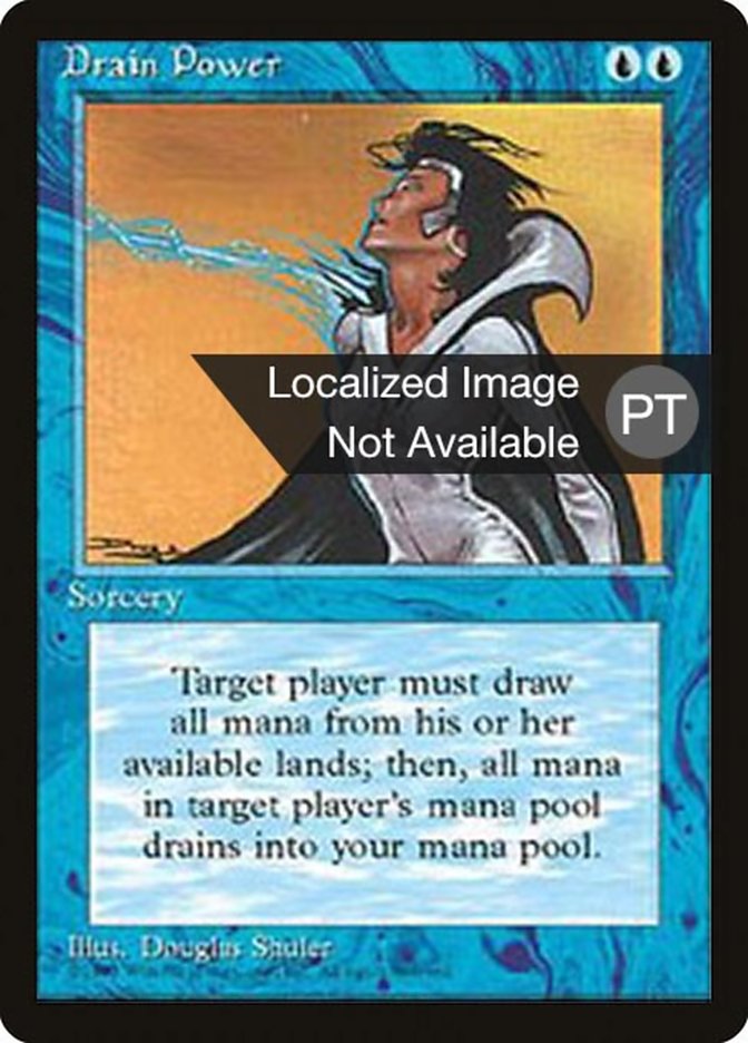 Drain Power [Fourth Edition (Foreign Black Border)] | Boutique FDB TCG