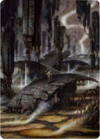 Grimclimb Pathway Art Card [Zendikar Rising Art Series] | Boutique FDB TCG