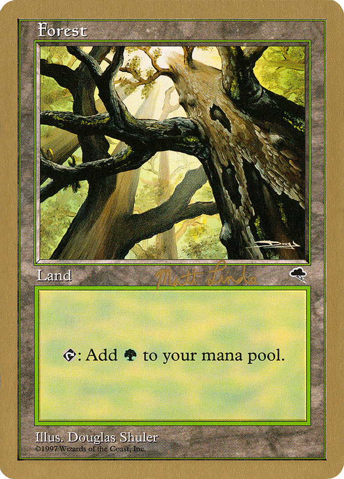 Forest (ml347a) (Matt Linde) [World Championship Decks 1999] | Boutique FDB TCG