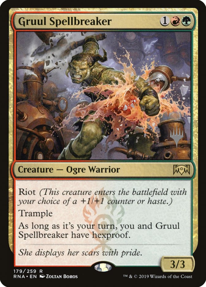 Gruul Spellbreaker (Promo Pack) [Ravnica Allegiance Promos] | Boutique FDB TCG