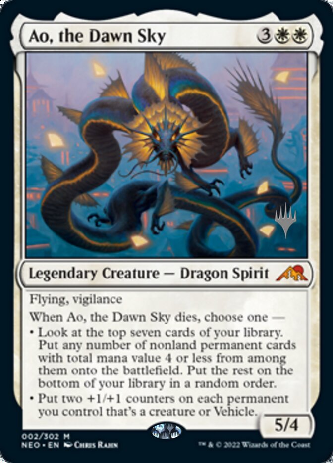 Ao, the Dawn Sky (Promo Pack) [Kamigawa: Neon Dynasty Promos] | Boutique FDB TCG