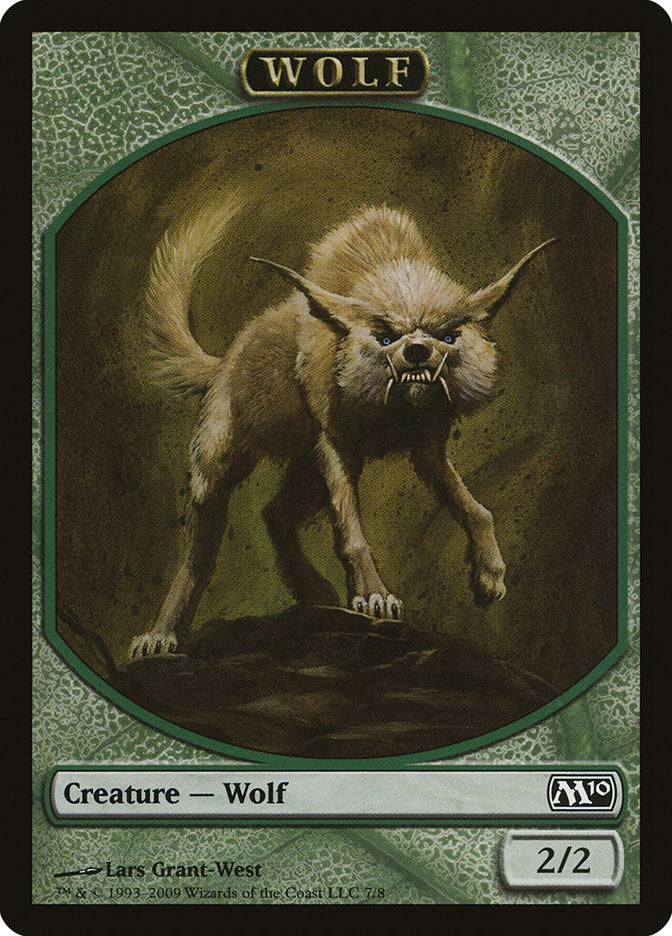 Wolf Token [Magic 2010 Tokens] | Boutique FDB TCG