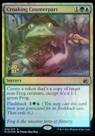 Croaking Counterpart [Innistrad: Midnight Hunt Prerelease Promos] | Boutique FDB TCG