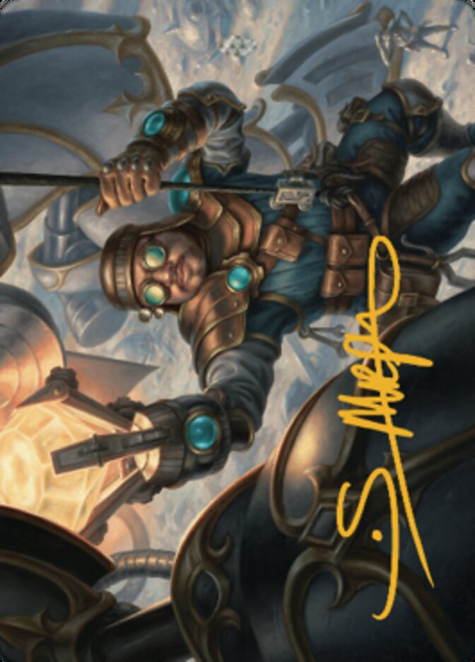 Powerstone Engineer Art Card (Gold-Stamped Signature) [The Brothers' War Art Series] | Boutique FDB TCG