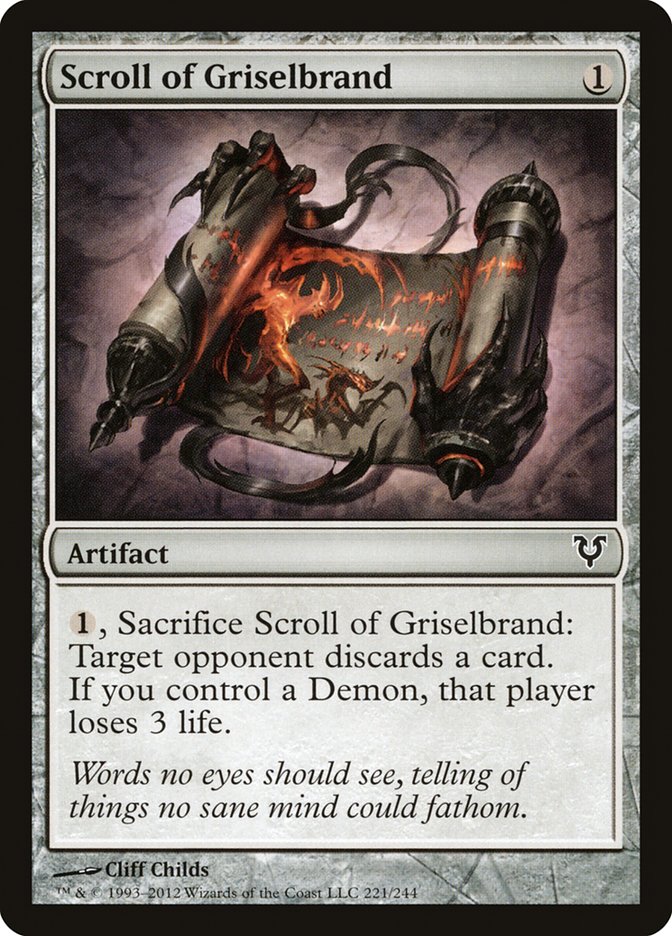 Scroll of Griselbrand [Avacyn Restored] | Boutique FDB TCG