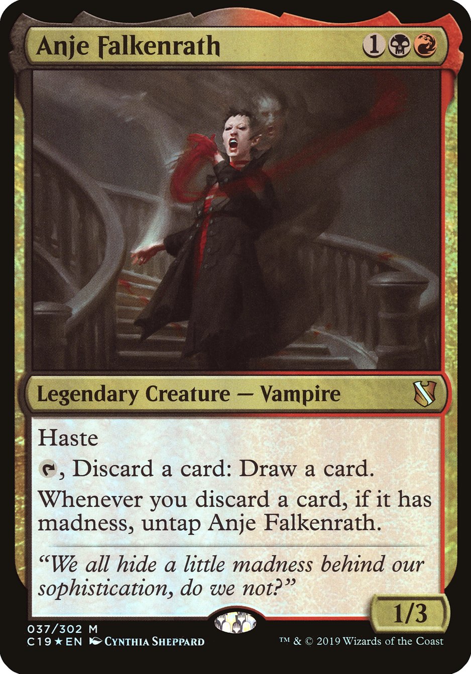 Anje Falkenrath (Oversized) [Commander 2019 Oversized] | Boutique FDB TCG