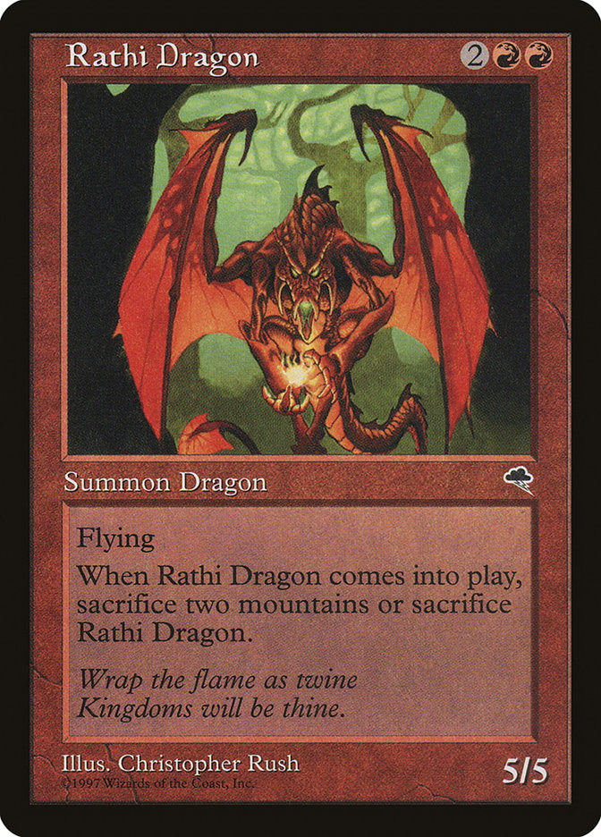 Rathi Dragon [Tempest] | Boutique FDB TCG