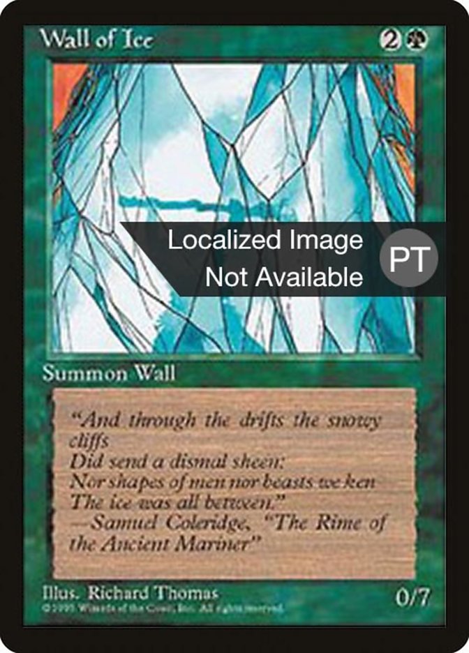 Wall of Ice [Fourth Edition (Foreign Black Border)] | Boutique FDB TCG