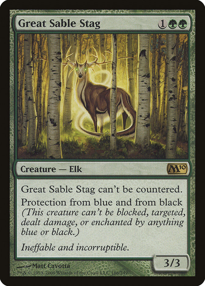 Great Sable Stag [Magic 2010] | Boutique FDB TCG