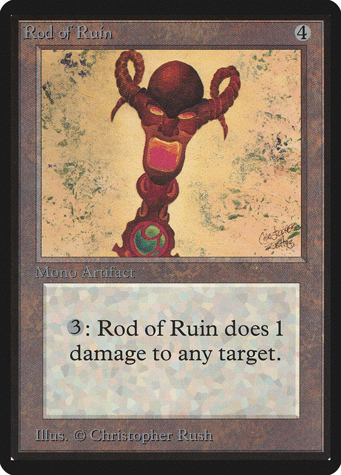 Rod of Ruin [Beta Edition] | Boutique FDB TCG