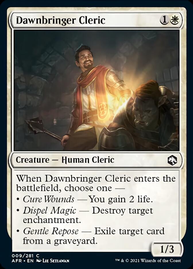 Dawnbringer Cleric [Dungeons & Dragons: Adventures in the Forgotten Realms] | Boutique FDB TCG