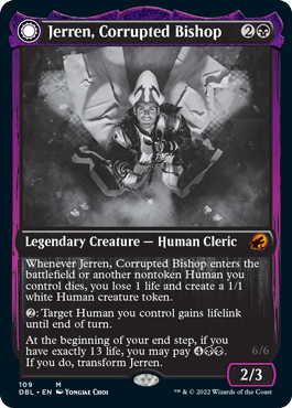 Jerren, Corrupted Bishop // Ormendahl, the Corrupted [Innistrad: Double Feature] | Boutique FDB TCG