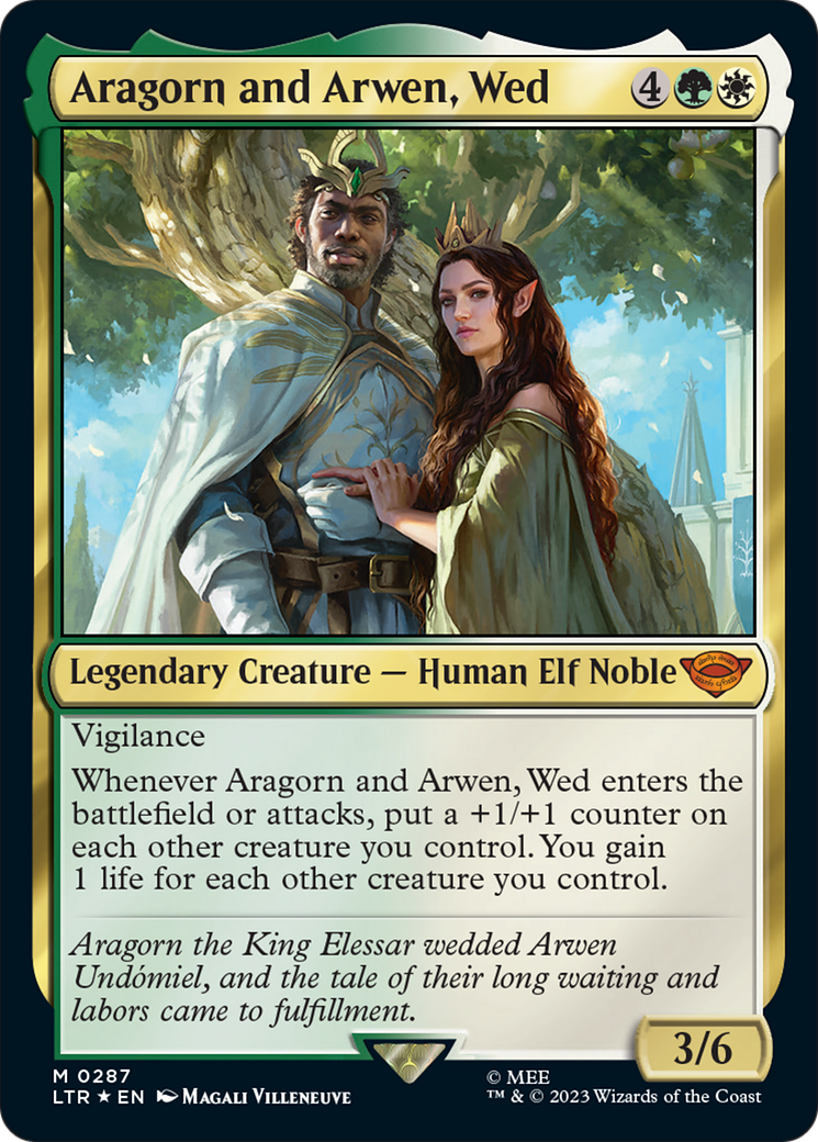 Aragorn and Arwen, Wed [The Lord of the Rings: Tales of Middle-Earth] | Boutique FDB TCG