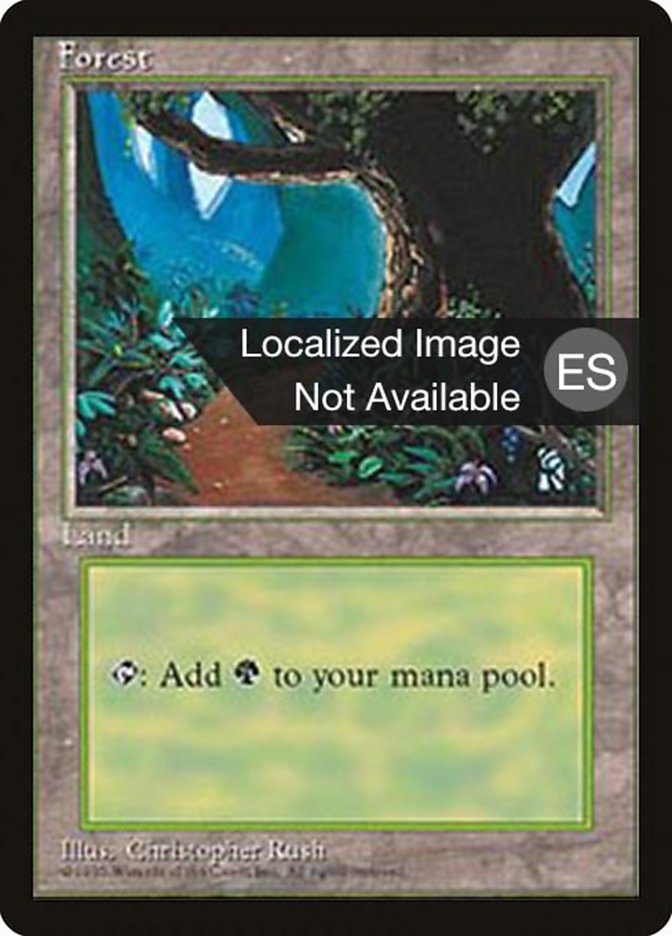 Forest (B) [Fourth Edition (Foreign Black Border)] | Boutique FDB TCG