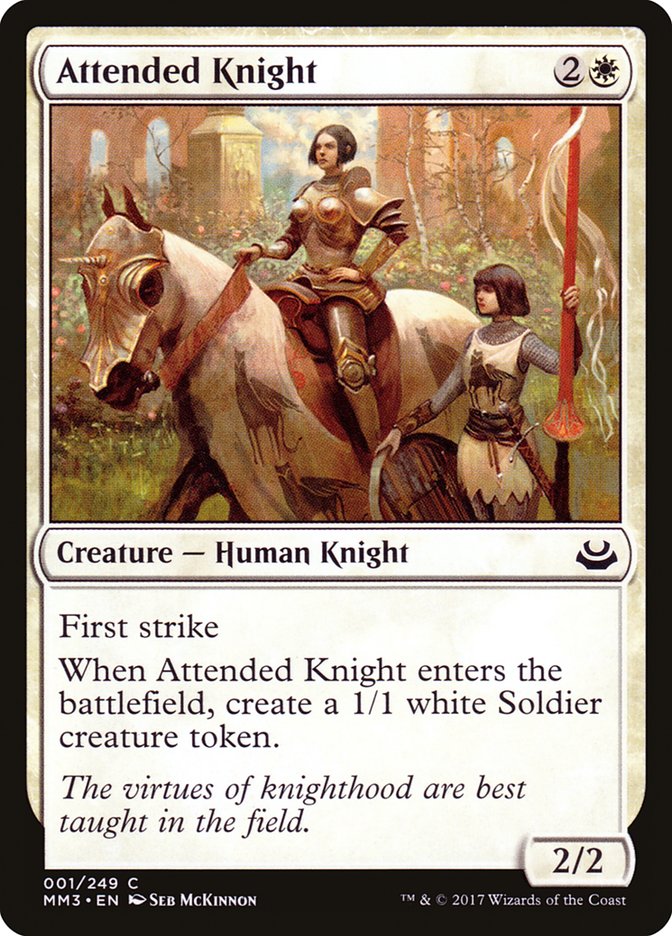Attended Knight [Modern Masters 2017] | Boutique FDB TCG