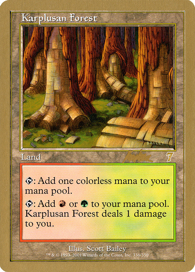 Karplusan Forest (Brian Kibler) [World Championship Decks 2002] | Boutique FDB TCG