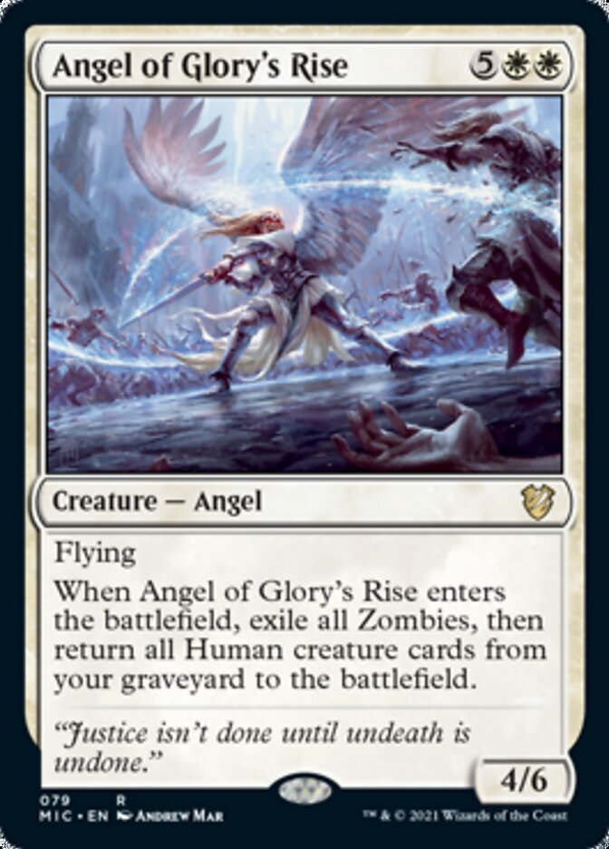 Angel of Glory's Rise [Innistrad: Midnight Hunt Commander] | Boutique FDB TCG