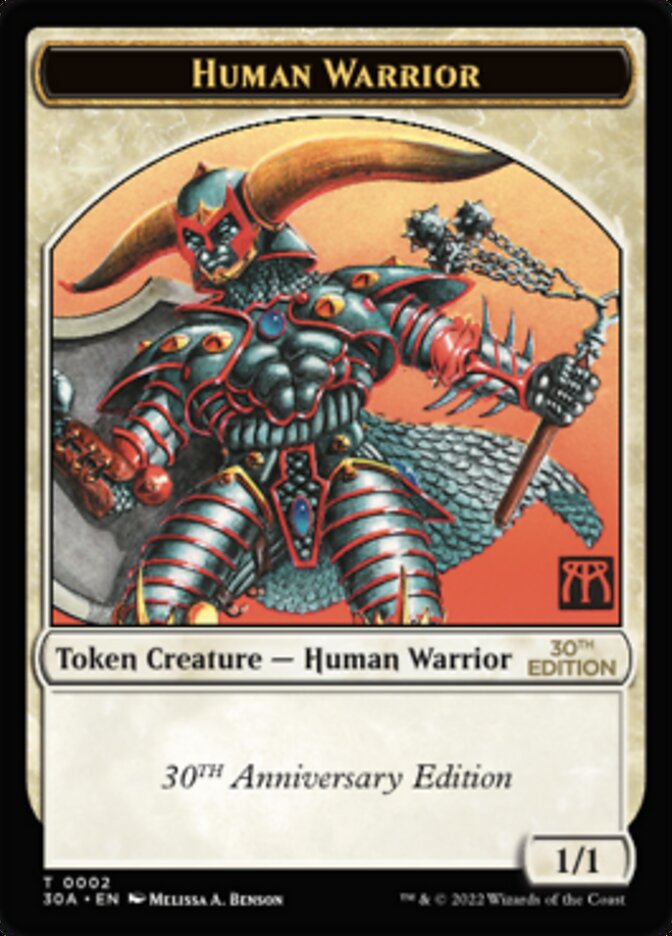 Human Warrior Token [30th Anniversary Tokens] | Boutique FDB TCG