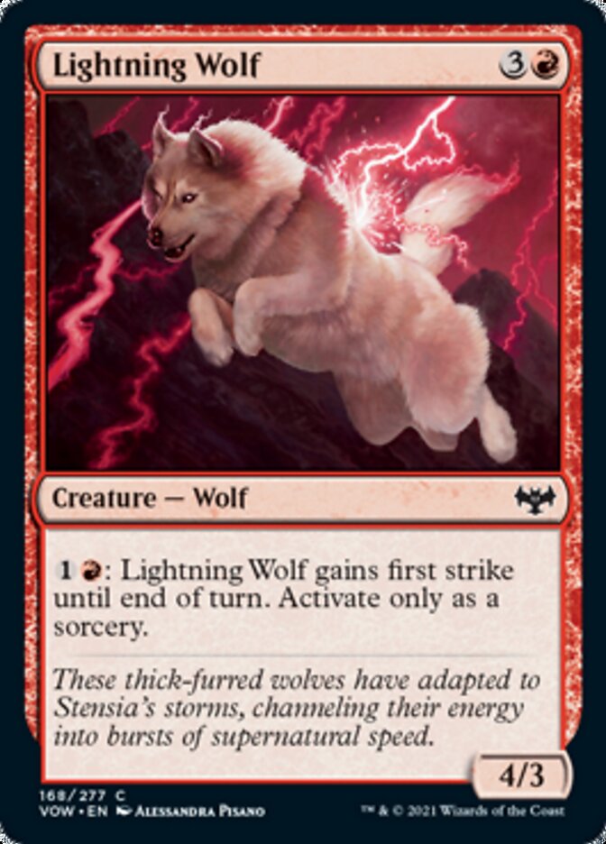 Lightning Wolf [Innistrad: Crimson Vow] | Boutique FDB TCG