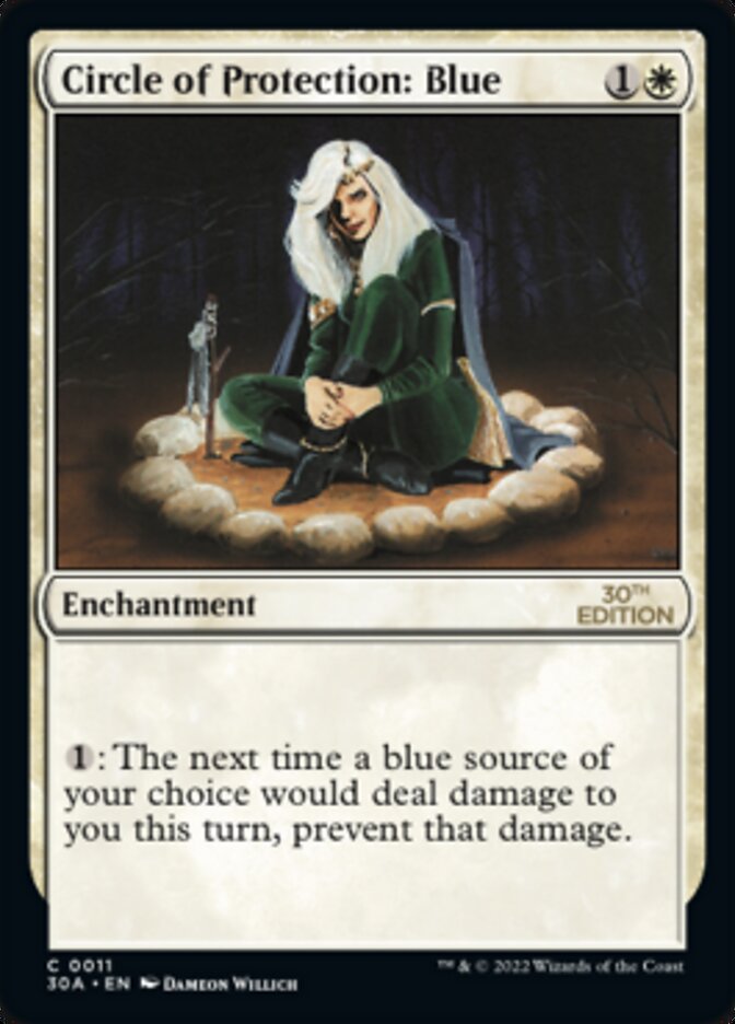 Circle of Protection: Blue [30th Anniversary Edition] | Boutique FDB TCG