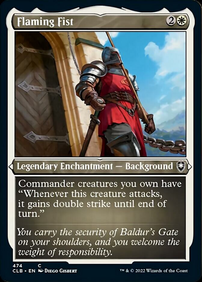 Flaming Fist (Foil Etched) [Commander Legends: Battle for Baldur's Gate] | Boutique FDB TCG