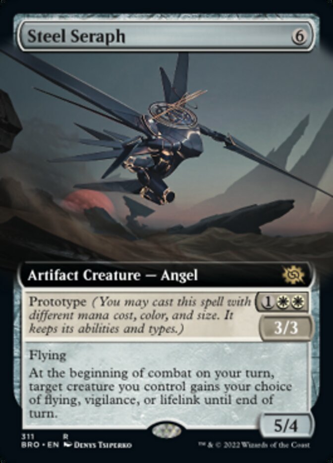 Steel Seraph (Extended Art) [The Brothers' War] | Boutique FDB TCG