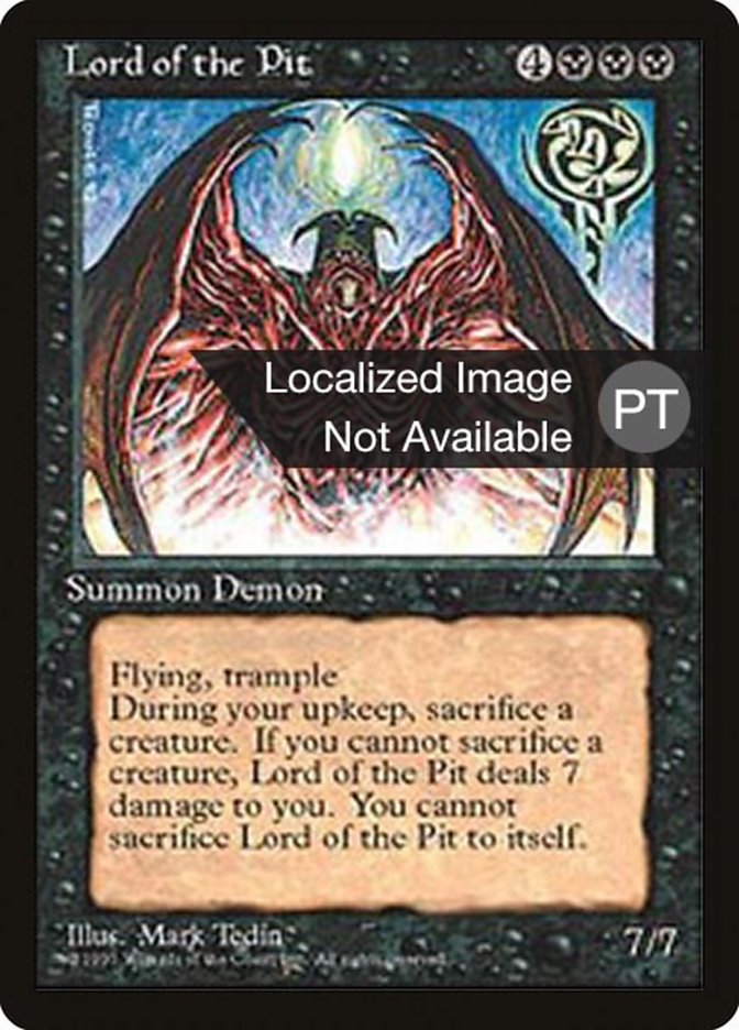 Lord of the Pit [Fourth Edition (Foreign Black Border)] | Boutique FDB TCG