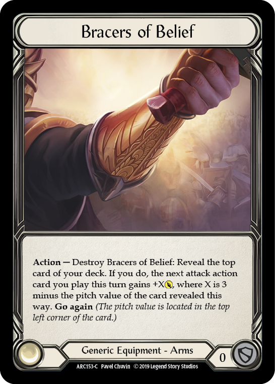 Bracers of Belief [ARC153-C] (Arcane Rising)  1st Edition Normal | Boutique FDB TCG