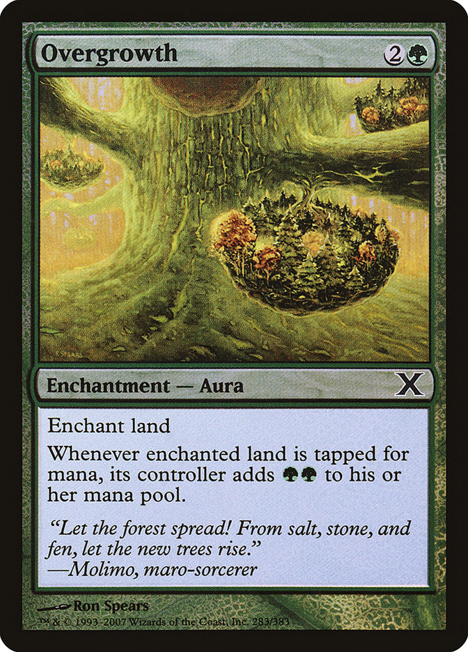 Overgrowth (Premium Foil) [Tenth Edition] | Boutique FDB TCG