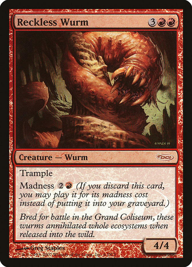 Reckless Wurm [Gateway 2007] | Boutique FDB TCG