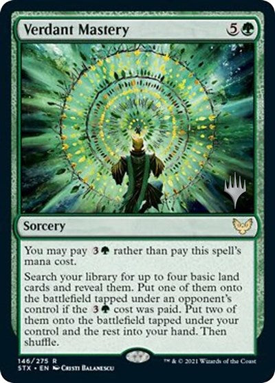 Verdant Mastery (Promo Pack) [Strixhaven: School of Mages Promos] | Boutique FDB TCG