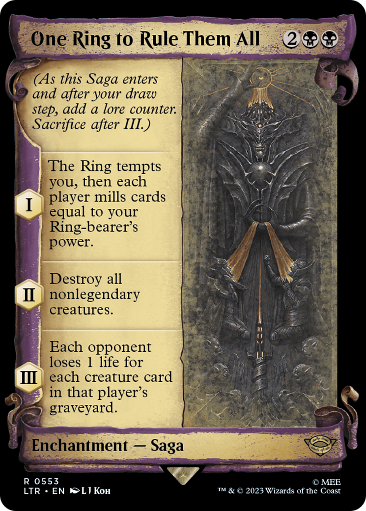 One Ring to Rule Them All [The Lord of the Rings: Tales of Middle-Earth Showcase Scrolls] | Boutique FDB TCG