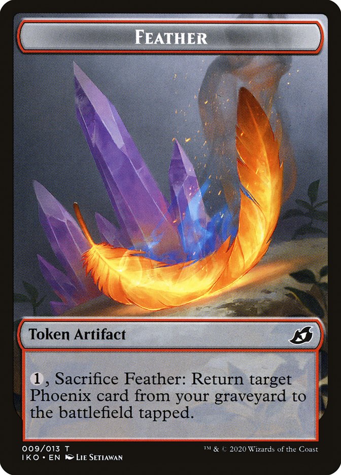 Feather Token [Ikoria: Lair of Behemoths Tokens] | Boutique FDB TCG