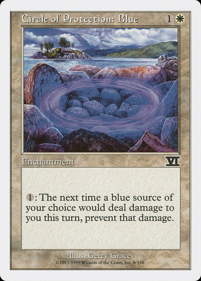 Circle of Protection: Blue [Classic Sixth Edition] | Boutique FDB TCG