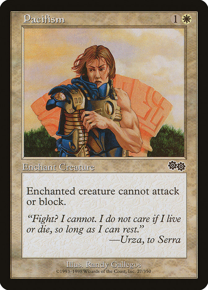 Pacifism [Urza's Saga] | Boutique FDB TCG