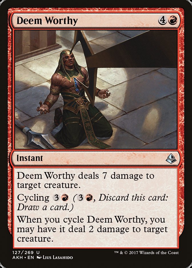 Deem Worthy [Amonkhet] | Boutique FDB TCG