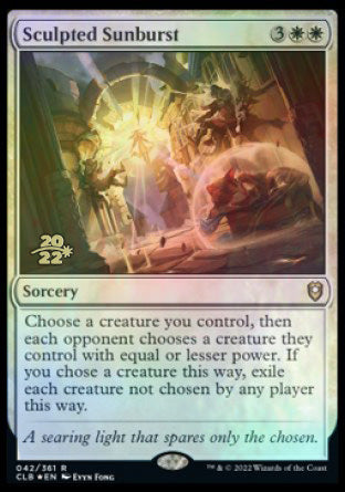 Sculpted Sunburst [Commander Legends: Battle for Baldur's Gate Prerelease Promos] | Boutique FDB TCG