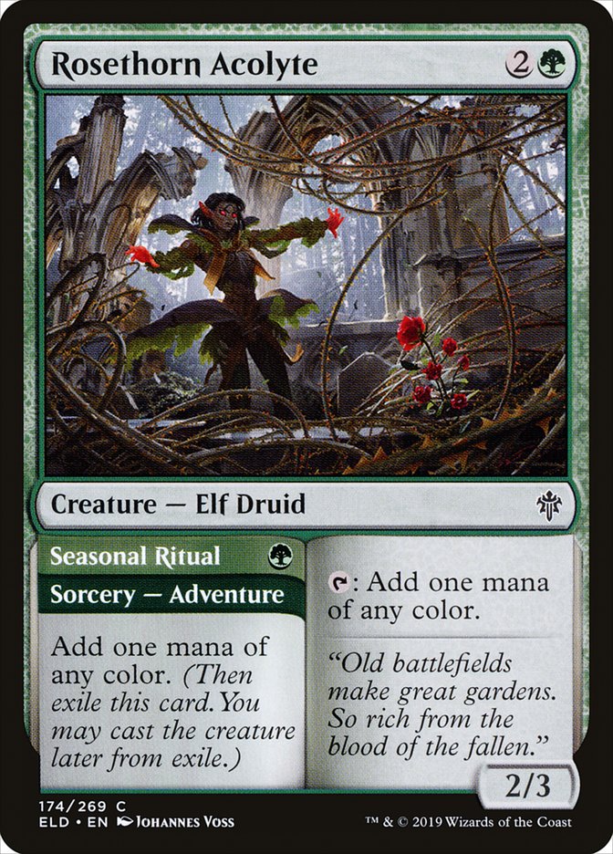 Rosethorn Acolyte // Seasonal Ritual [Throne of Eldraine] | Boutique FDB TCG