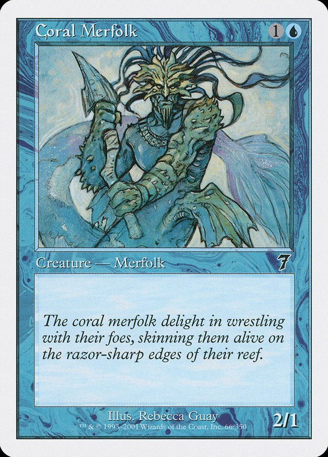 Coral Merfolk [Seventh Edition] | Boutique FDB TCG