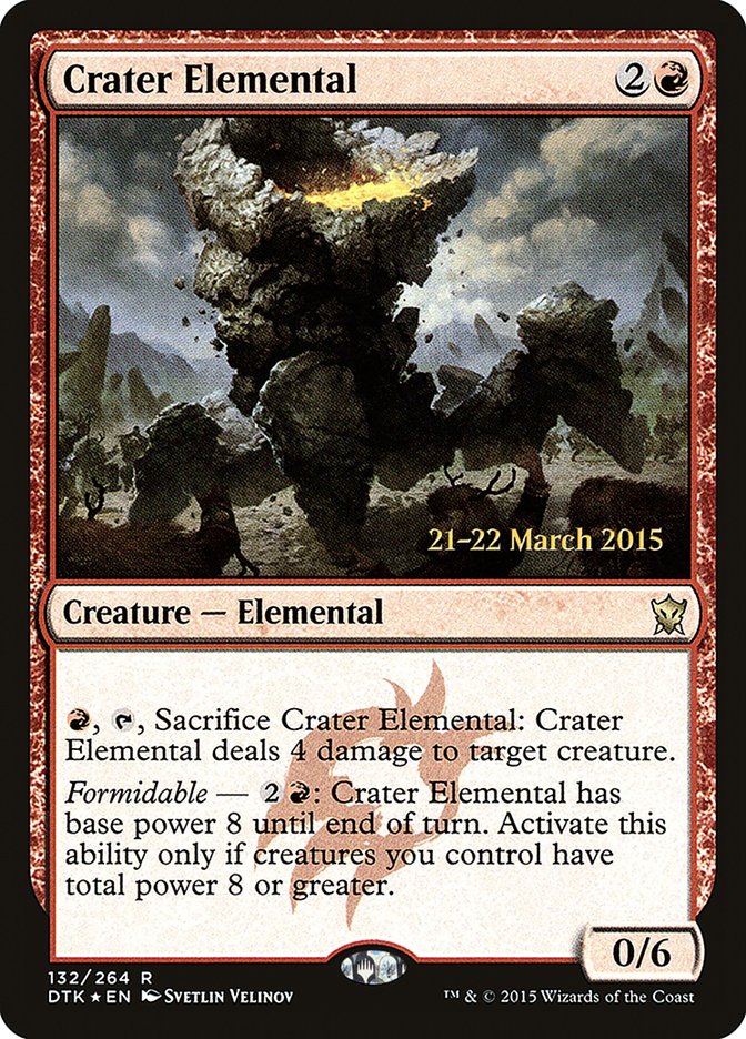 Crater Elemental [Dragons of Tarkir Prerelease Promos] | Boutique FDB TCG