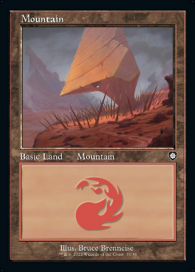 Mountain (035) (Retro) [The Brothers' War Commander] | Boutique FDB TCG
