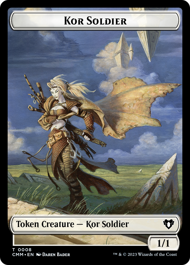 Elemental (0026) // Kor Soldier Double-Sided Token [Commander Masters Tokens] | Boutique FDB TCG