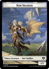 Soldier // Kor Soldier Double-Sided Token [Commander Masters Tokens] | Boutique FDB TCG