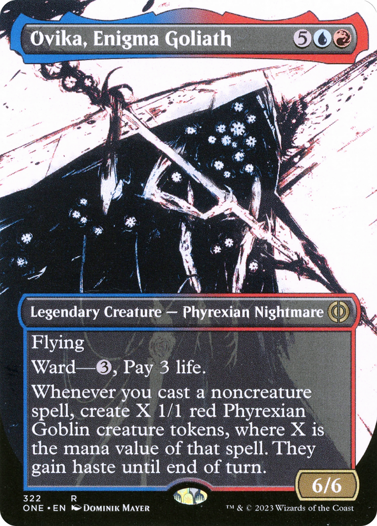 Ovika, Enigma Goliath (Borderless Ichor) [Phyrexia: All Will Be One] | Boutique FDB TCG