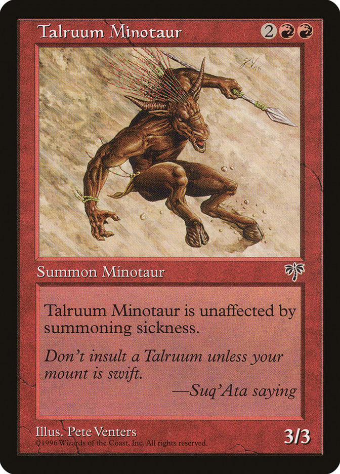 Talruum Minotaur [Mirage] | Boutique FDB TCG