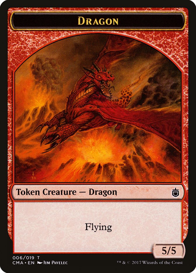 Dragon Token [Commander Anthology Tokens] | Boutique FDB TCG