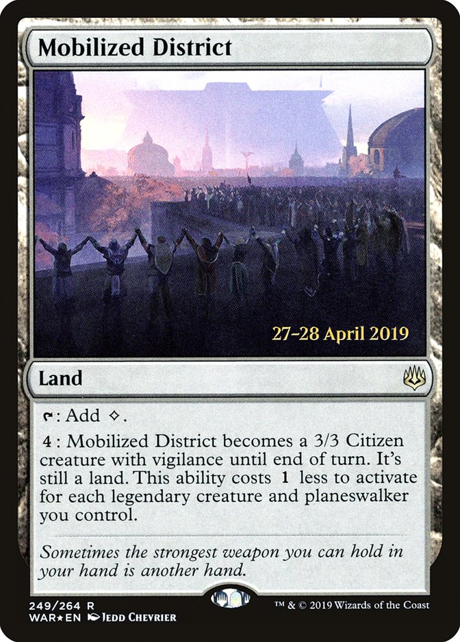 Mobilized District [War of the Spark Prerelease Promos] | Boutique FDB TCG